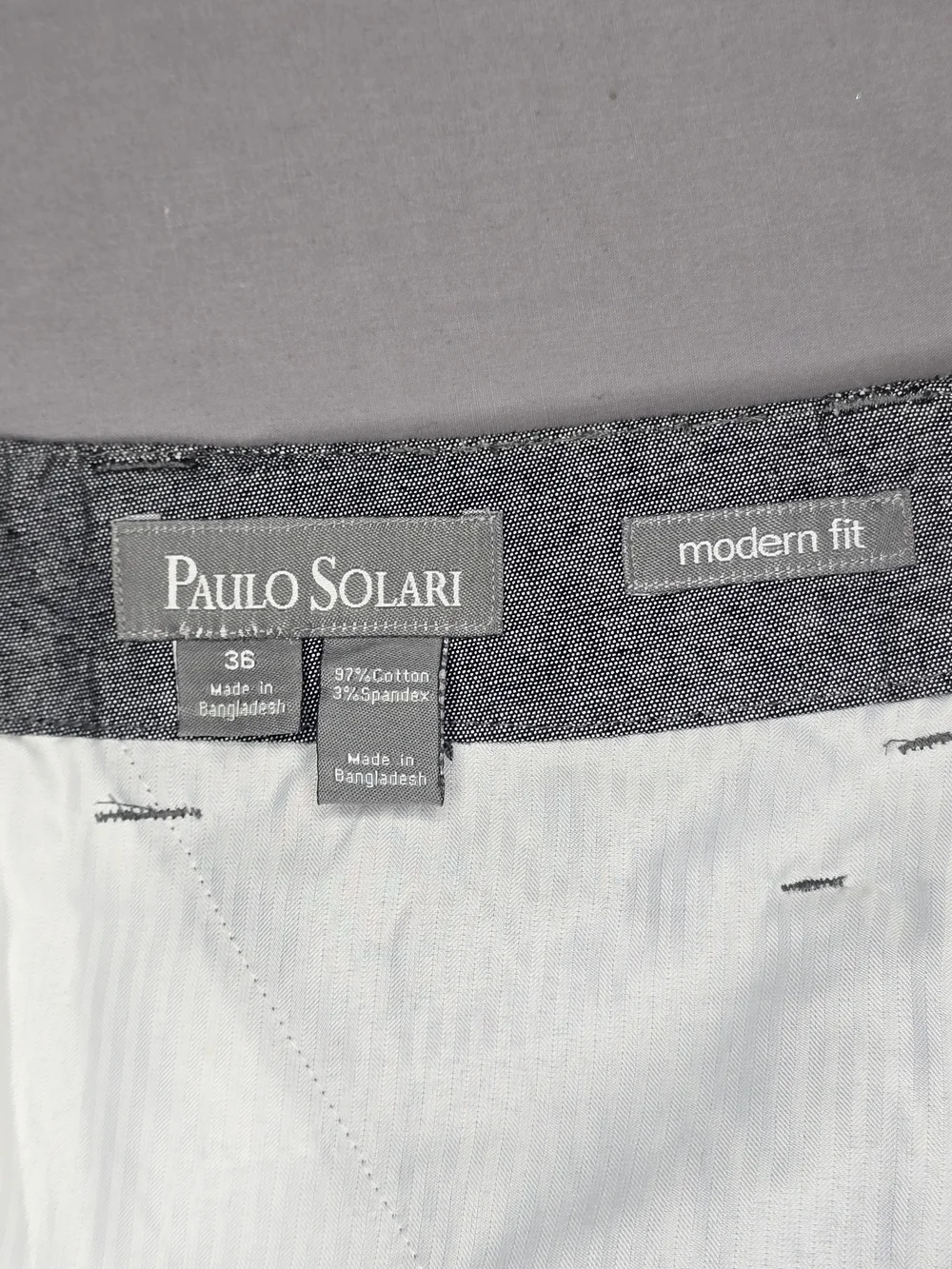 Paolo Solari Men’s Gray Performance Stretch Shorts Size 36